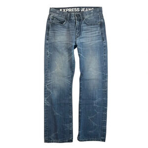 MJ264 Men’s Express Jeans Classic KINGSTON Low Rise Boot Cut Denim Jeans 30x32